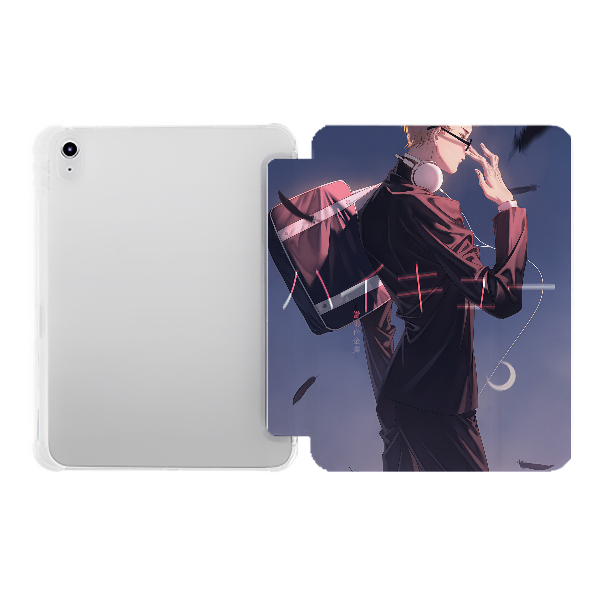 （画像用） ハイキュー!! Haikyu!! IPad ケース ペン収納付き 三つ折りスタンド PUレザー×シリコン 対応機種9.5/10.5/10.9インチ
